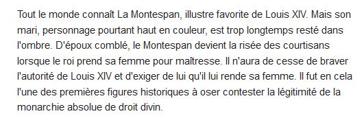 Le Montespan, de Jean Teulé