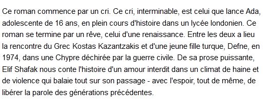 L’Île aux arbres disparus, Elif Shafak