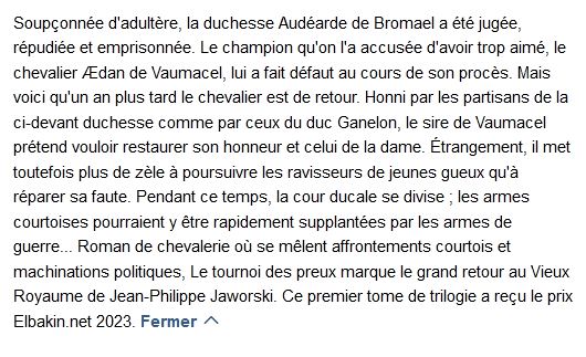 Le chevalier aux épines Tome 2 Le conte de l'assassin