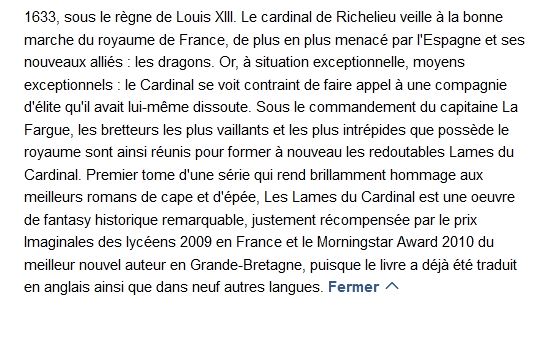 Les Lames du Cardinal, Pierre Pevel