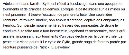  Le Cycle De Syffe - Tome 2, Patrick K. Dewdney 