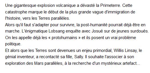 La Longue Terre - Tome 3 , Terry Pratchett