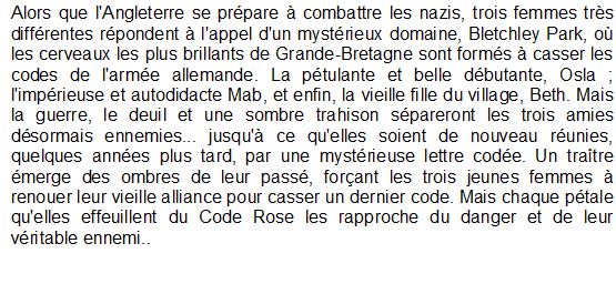 Le Code Rose, Kate Quinn
