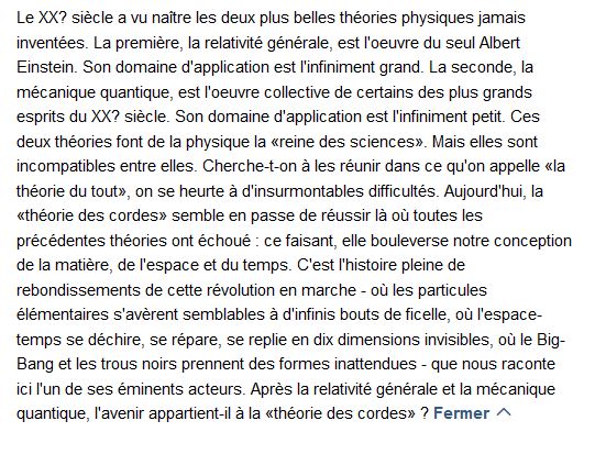 L'univers élégant Par Brian Greene