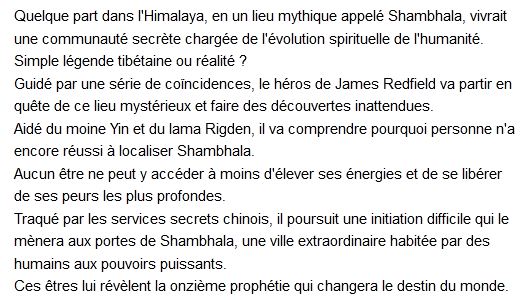 Le secret de Shambhala - La onzième prophétie révélée, James Redfield