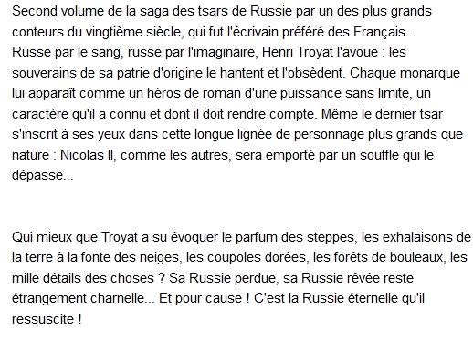  La Grande Histoire Des Tsars Tome 2 Henri Troyat, 