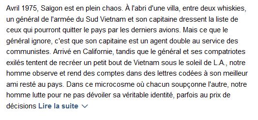 Le Sympathisant , Viet Thanh Nguyen