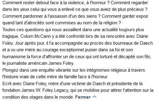 American mother, Colum McCann et Diane Foley