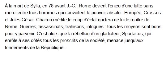  Les Maîtres de Rome : La Colère de Spartacus 